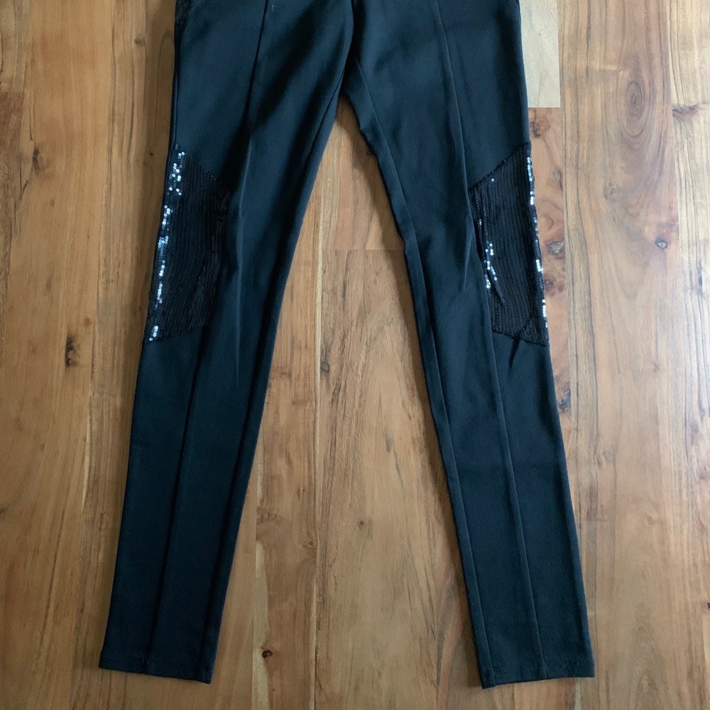 BCBGeneration Women's Seamed Sequins Legging